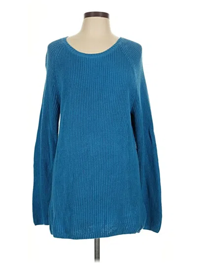 Pre-owned Coldwater Creek Pullover Sweater In Blue