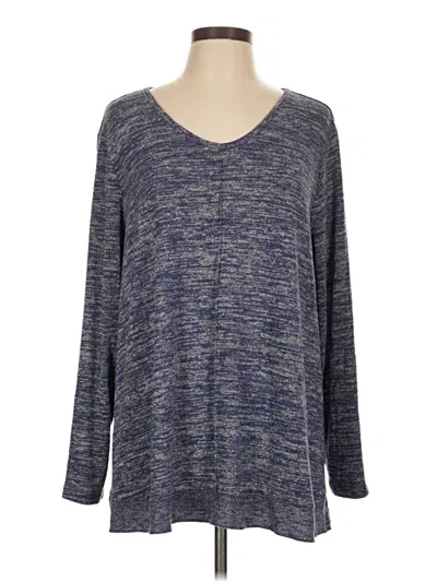 Pre-owned Coldwater Creek Pullover Sweater In Blue