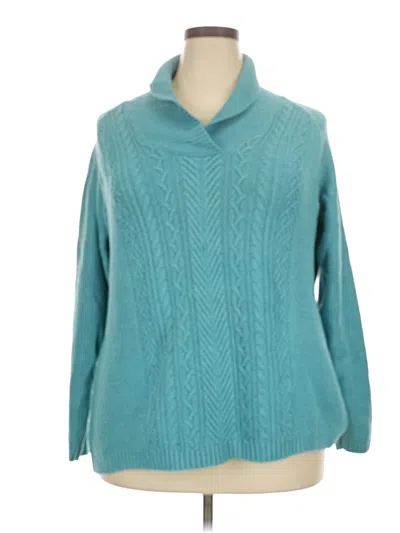 Pre-owned Coldwater Creek Pullover Sweater In Blue
