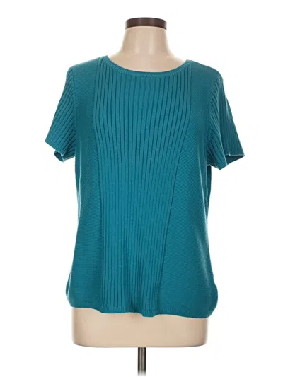 Pre-owned Coldwater Creek Pullover Sweater In Blue