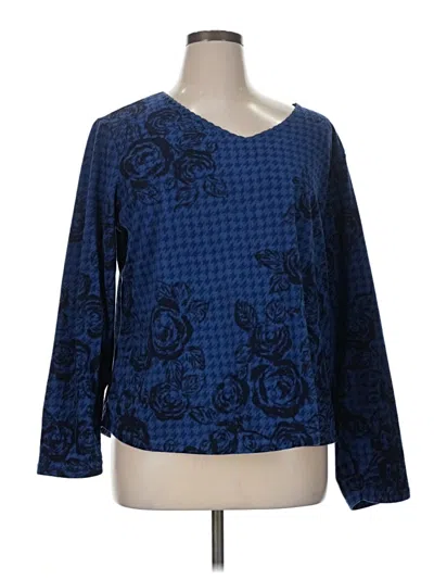 Pre-owned Coldwater Creek Pullover Sweater In Blue