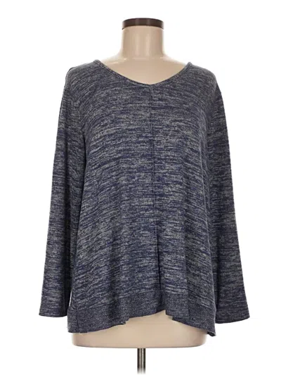 Pre-owned Coldwater Creek Pullover Sweater In Blue