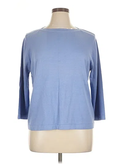 Pre-owned Coldwater Creek Pullover Sweater In Blue