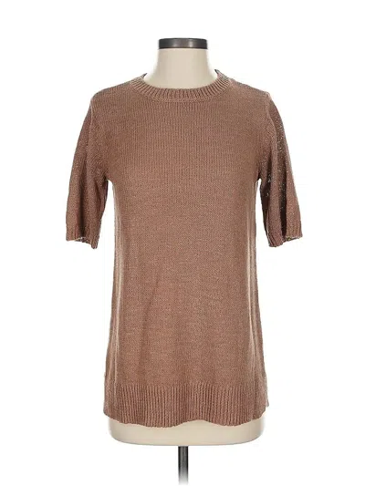 Pre-owned Coldwater Creek Pullover Sweater In Brown