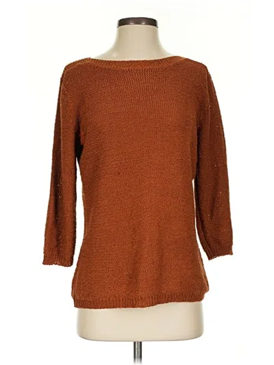 Pre-owned Coldwater Creek Pullover Sweater In Brown