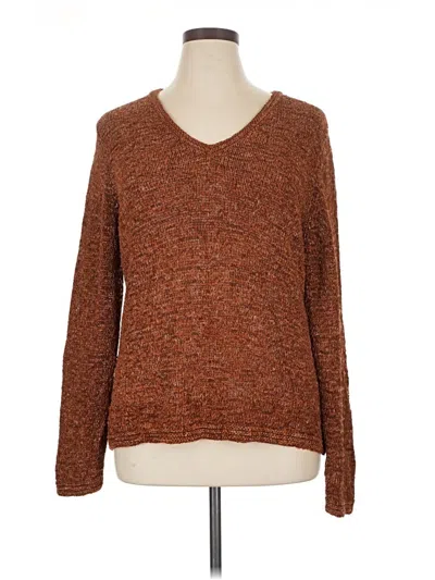 Pre-owned Coldwater Creek Pullover Sweater In Brown