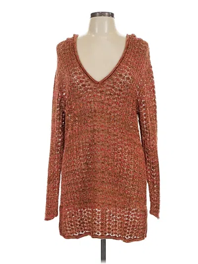 Pre-owned Coldwater Creek Pullover Sweater In Brown