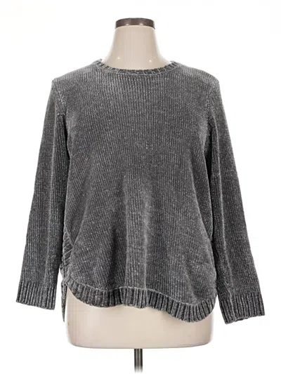Pre-owned Coldwater Creek Pullover Sweater In Gray