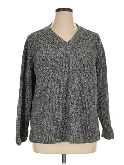 Pre-owned Coldwater Creek Pullover Sweater In Gray