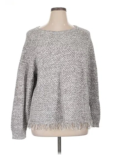 Pre-owned Coldwater Creek Pullover Sweater In Gray