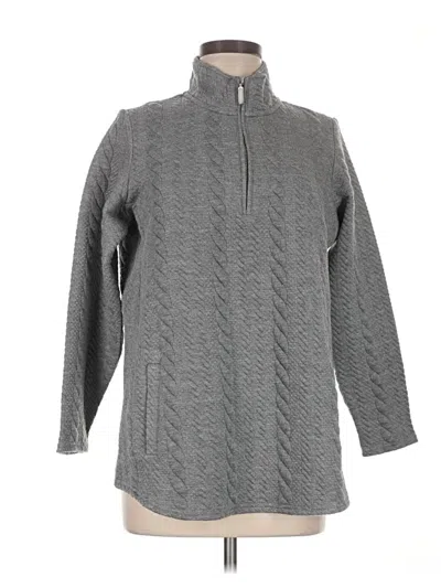 Pre-owned Coldwater Creek Pullover Sweater In Gray