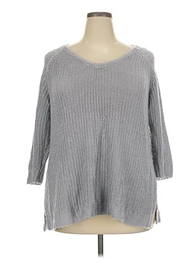 Pre-owned Coldwater Creek Pullover Sweater In Gray