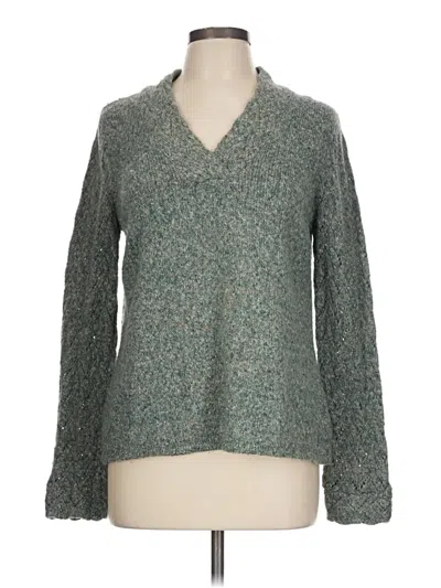 Pre-owned Coldwater Creek Pullover Sweater In Green