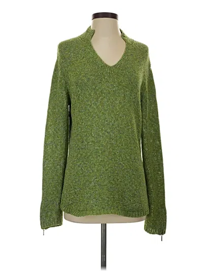 Pre-owned Coldwater Creek Pullover Sweater In Green