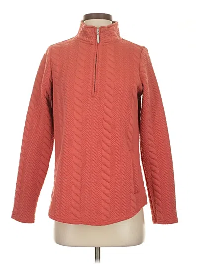 Pre-owned Coldwater Creek Pullover Sweater In Orange
