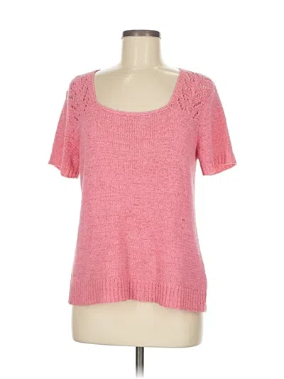 Pre-owned Coldwater Creek Pullover Sweater In Pink