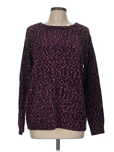 Pre-owned Coldwater Creek Pullover Sweater In Purple