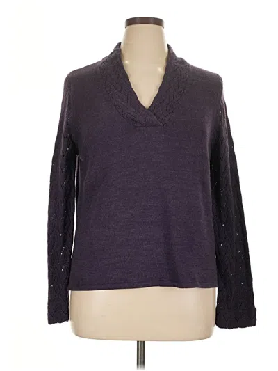 Pre-owned Coldwater Creek Pullover Sweater In Purple