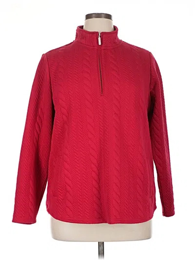 Pre-owned Coldwater Creek Pullover Sweater In Red