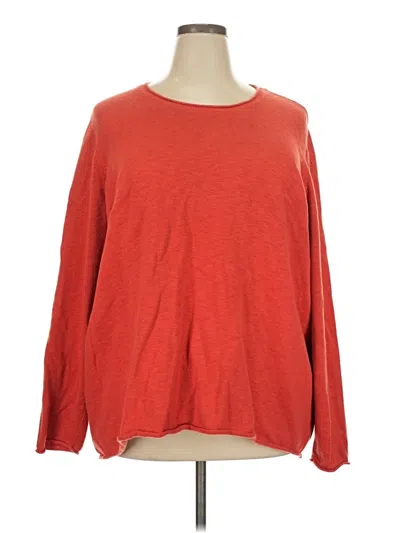 Pre-owned Coldwater Creek Pullover Sweater In Red