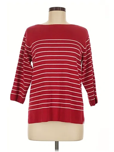 Pre-owned Coldwater Creek Pullover Sweater In Red