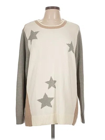 Pre-owned Coldwater Creek Pullover Sweater In Silver