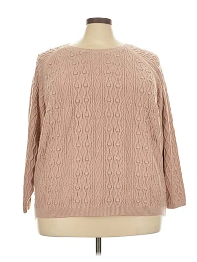 Pre-owned Coldwater Creek Pullover Sweater In Tan