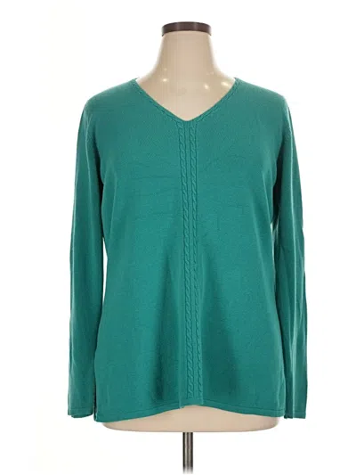 Pre-owned Coldwater Creek Pullover Sweater In Teal