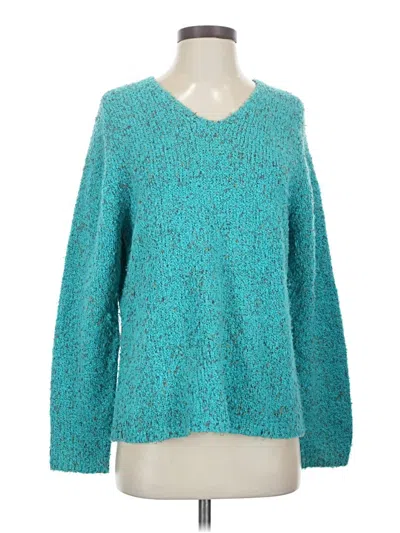 Pre-owned Coldwater Creek Pullover Sweater In Teal