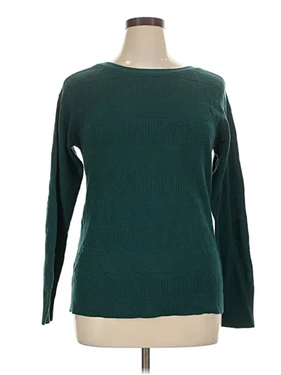 Pre-owned Coldwater Creek Pullover Sweater In Teal