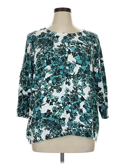 Pre-owned Coldwater Creek Pullover Sweater In Teal