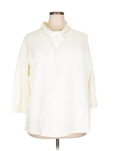 Pre-owned Coldwater Creek Pullover Sweater In White