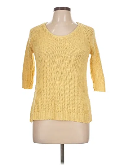 Pre-owned Coldwater Creek Pullover Sweater In Yellow