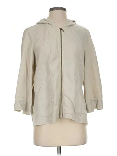 Pre-owned Coldwater Creek Raincoat In Ivory