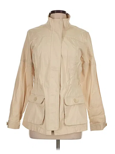 Pre-owned Coldwater Creek Raincoat In Tan
