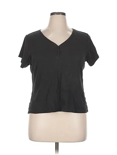 Pre-owned Coldwater Creek Short Sleeve T-shirt In Gray