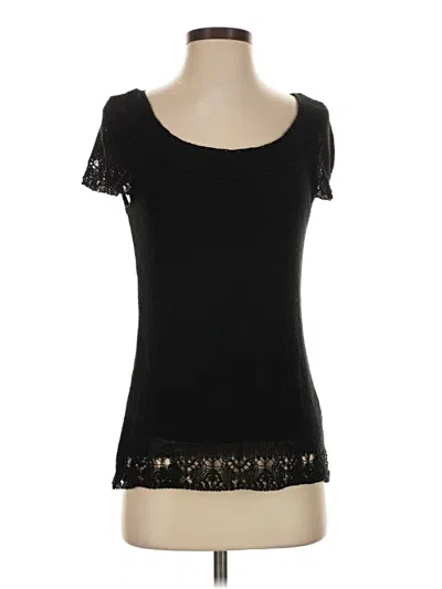 Pre-owned Coldwater Creek Short Sleeve T-shirt In Black