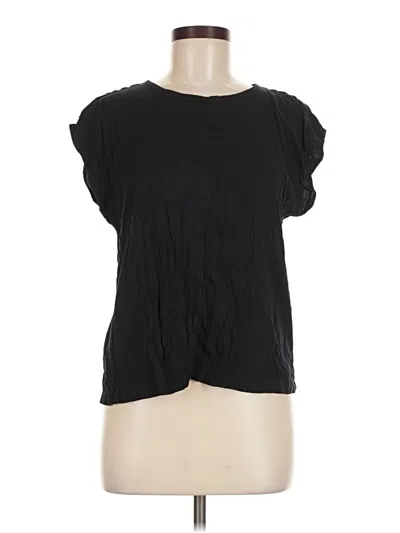 Pre-owned Coldwater Creek Short Sleeve T-shirt In Black
