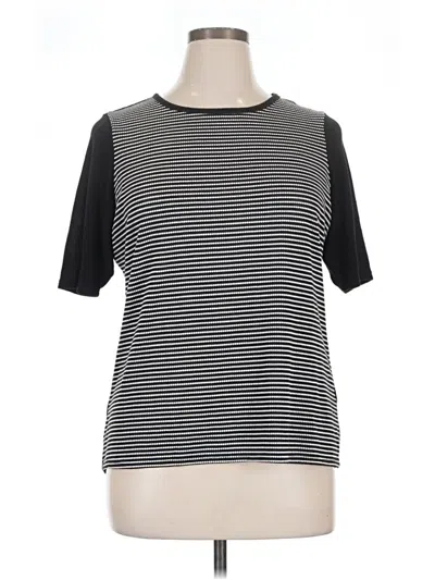 Pre-owned Coldwater Creek Short Sleeve T-shirt In Black