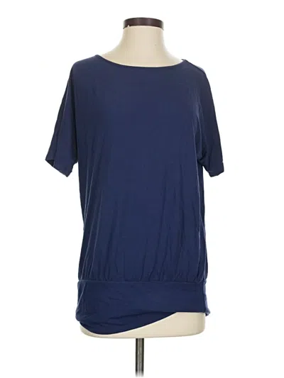 Pre-owned Coldwater Creek Short Sleeve T-shirt In Blue