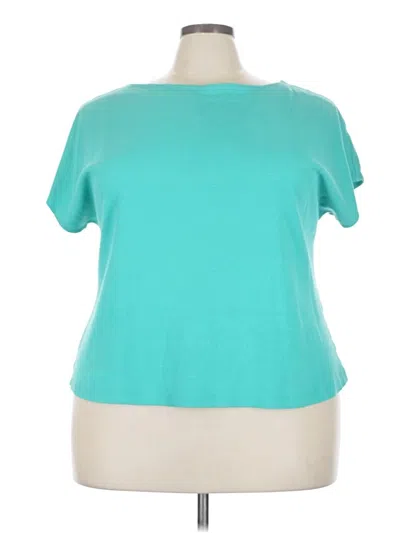 Pre-owned Coldwater Creek Short Sleeve T-shirt In Blue