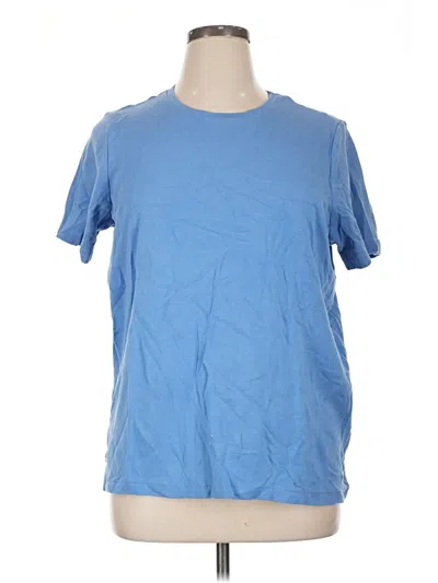 Pre-owned Coldwater Creek Short Sleeve T-shirt In Blue