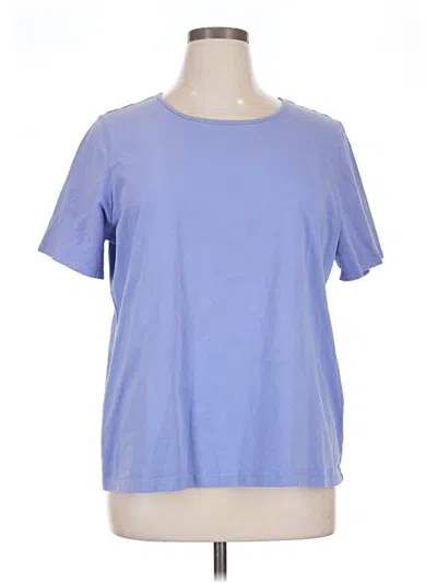 Pre-owned Coldwater Creek Short Sleeve T-shirt In Blue