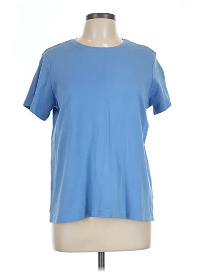 Pre-owned Coldwater Creek Short Sleeve T-shirt In Blue