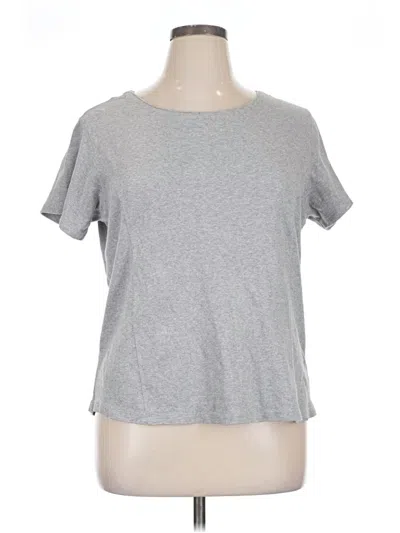 Pre-owned Coldwater Creek Short Sleeve T-shirt In Gray