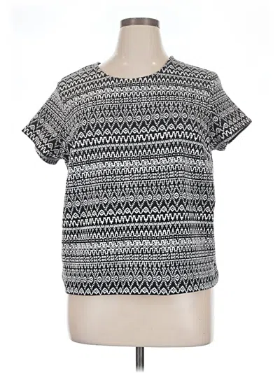 Pre-owned Coldwater Creek Short Sleeve T-shirt In Gray