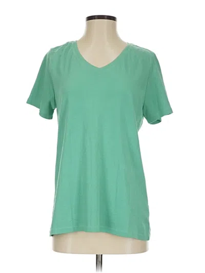 Pre-owned Coldwater Creek Short Sleeve T-shirt In Green