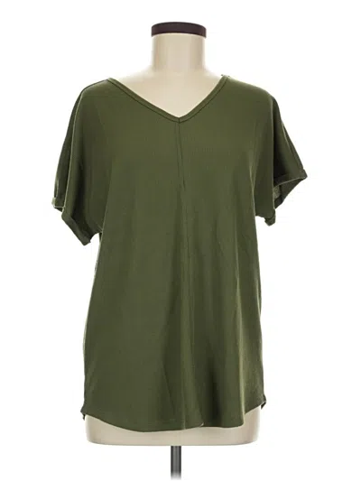 Pre-owned Coldwater Creek Short Sleeve T-shirt In Green