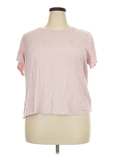 Pre-owned Coldwater Creek Short Sleeve T-shirt In Pink