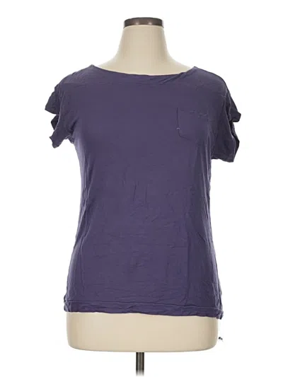 Pre-owned Coldwater Creek Short Sleeve T-shirt In Purple